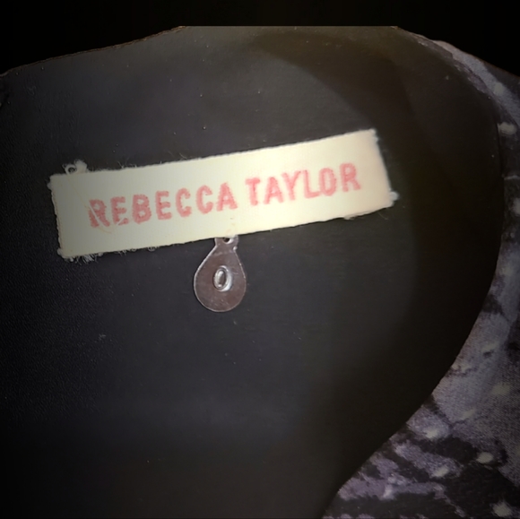 Rebecca Taylor Silk Snakeskin Print Dress Size 0 - Picture 9 of 9